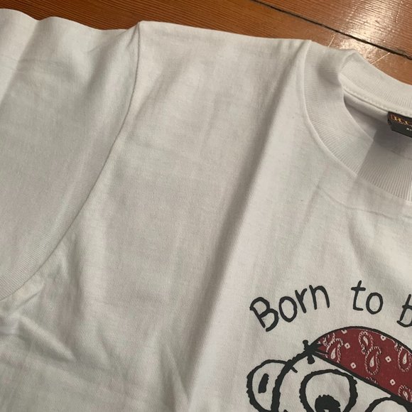 NEW Born To Be Wild New York White T-Shirt 100% Cotton NYC Souvenir Kids XL - Picture 2 of 7